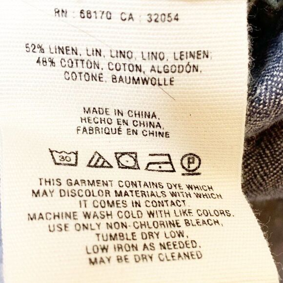 Pilcro And The Letterpress Womens Blue Flat Front Pockets Wide Leg Pants Size 02 - Picture 6 of 8